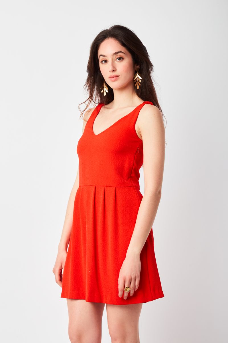 Robe rouge sezane sales