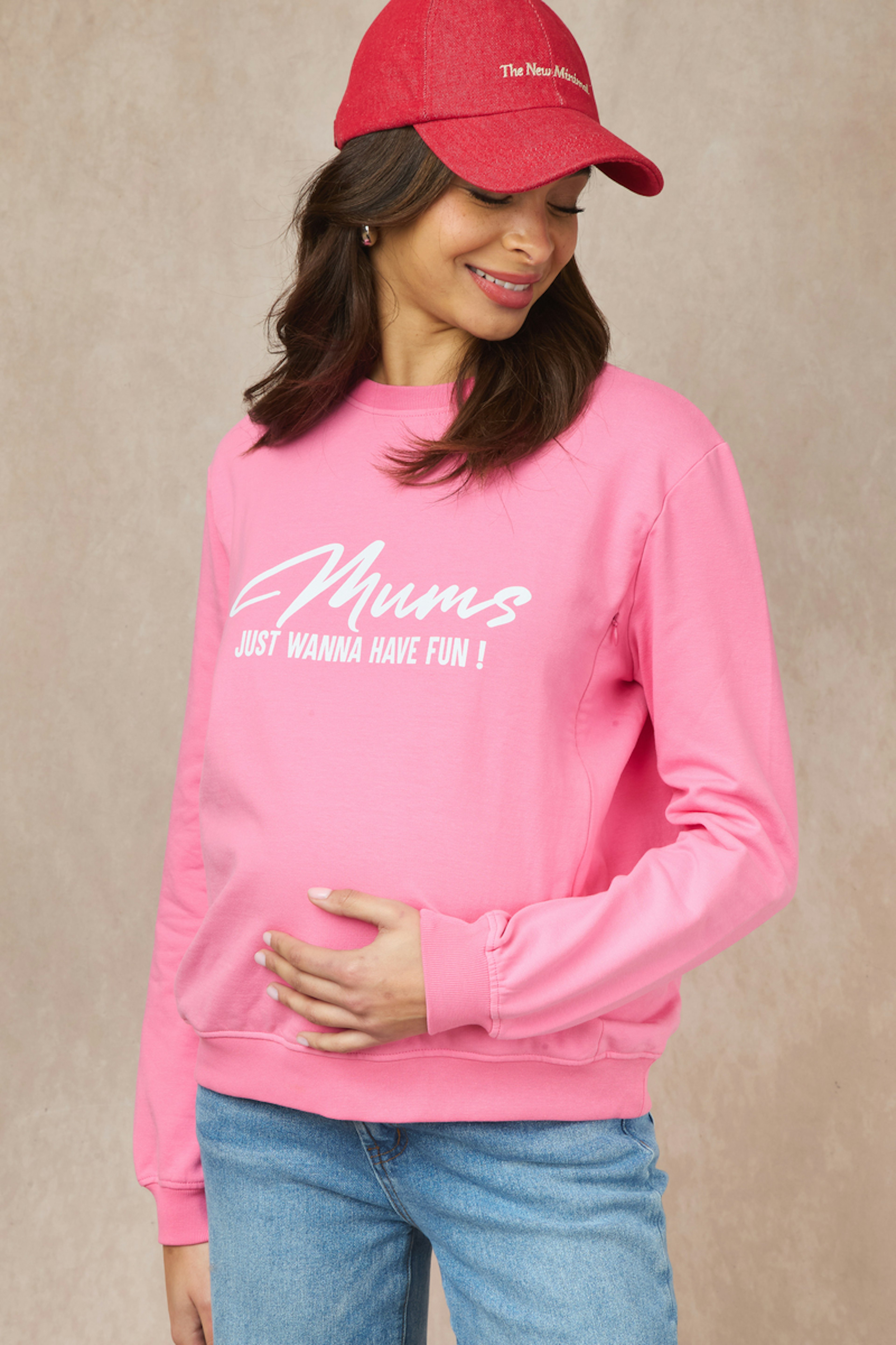 Sweatshirt für die Mutterschaft "mums Just Wanna Have Fun".