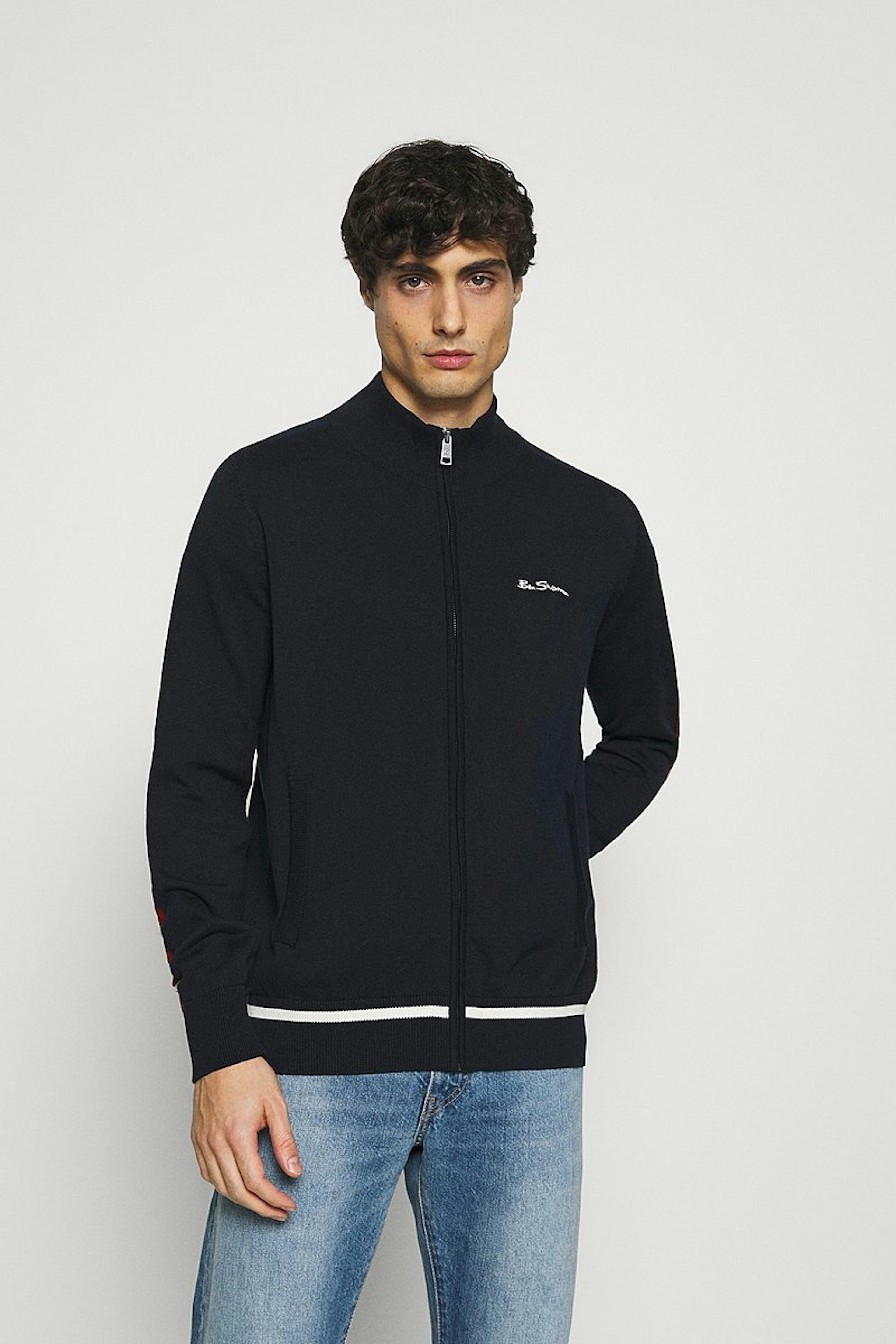 Sweat Long Sleeve Sport Zip Navy-Ben Sherman-picture-1